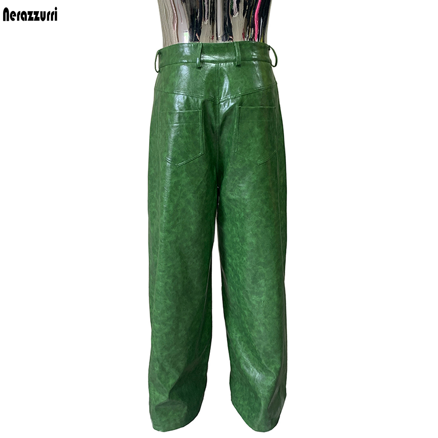 Motorcycle Gear Mens - Nerazzurri Autumn Waterproof Baggy Long Shiny