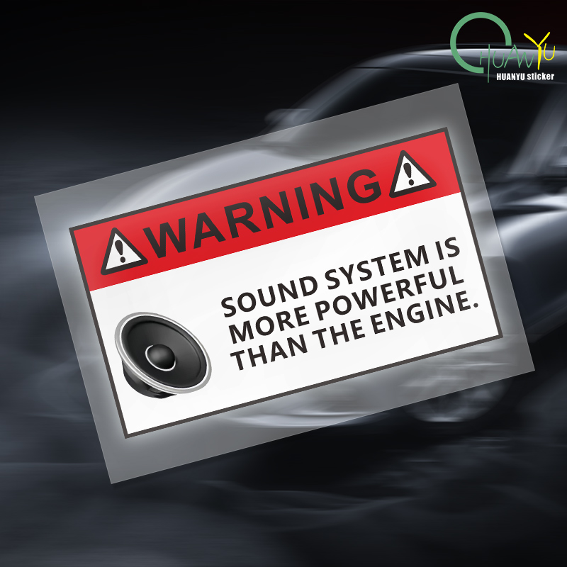 Motorcycle Gear Sale - for Funny Sound System Warning Sticker