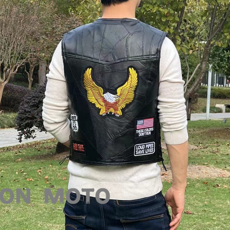 NEW Motorcycle Vests Men Cafe  - đánh giá và giá Riding Jacket Leather