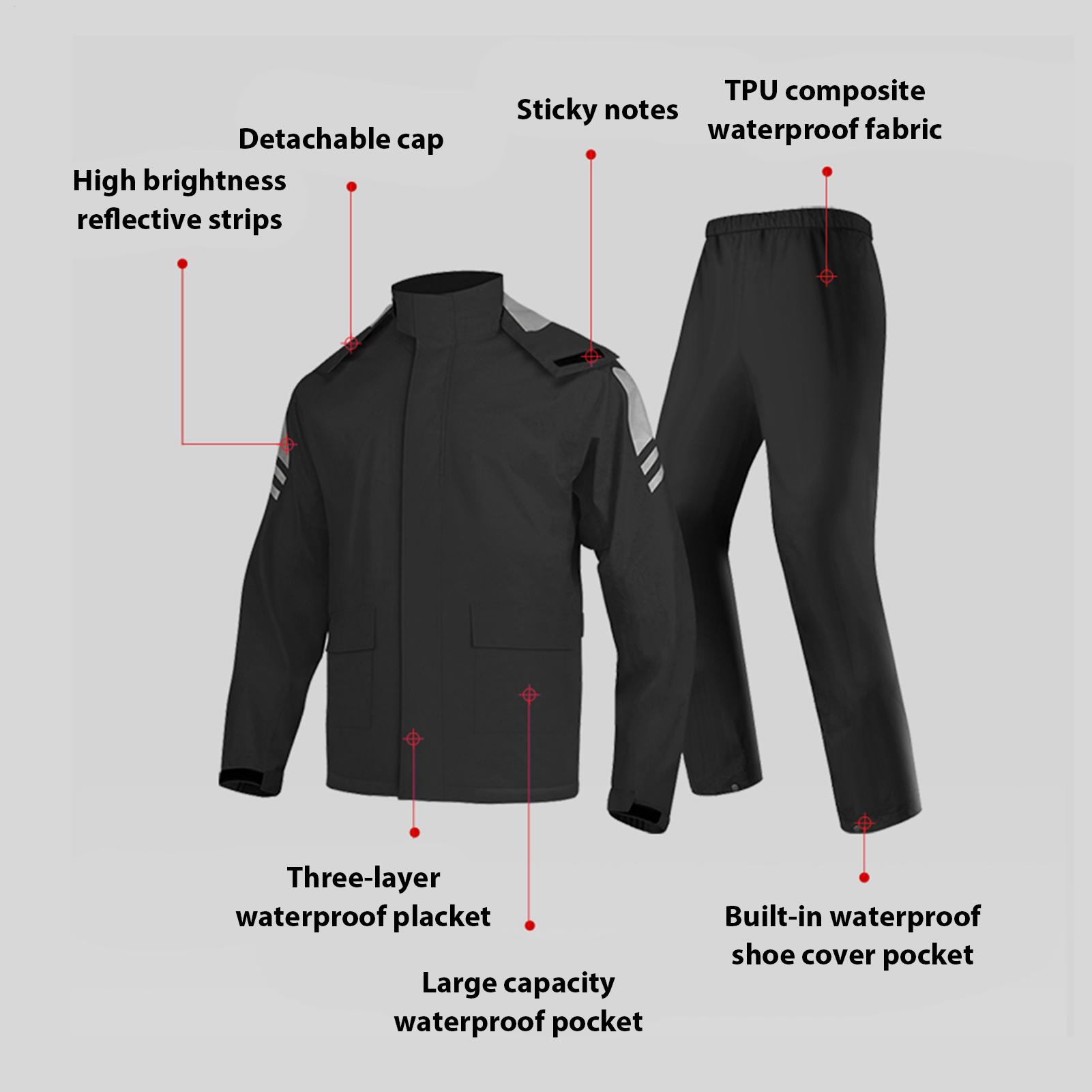 Waterproof Rain Suits for Men  - đánh giá và giá Motorcycle Gear Mens