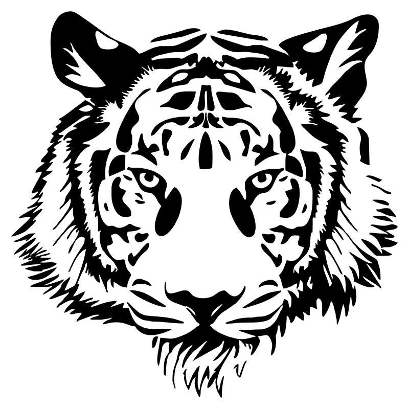 G217 20*20CM POWERFUL TIGER HE - đánh giá và giá Motorcycle Gear Pattern
