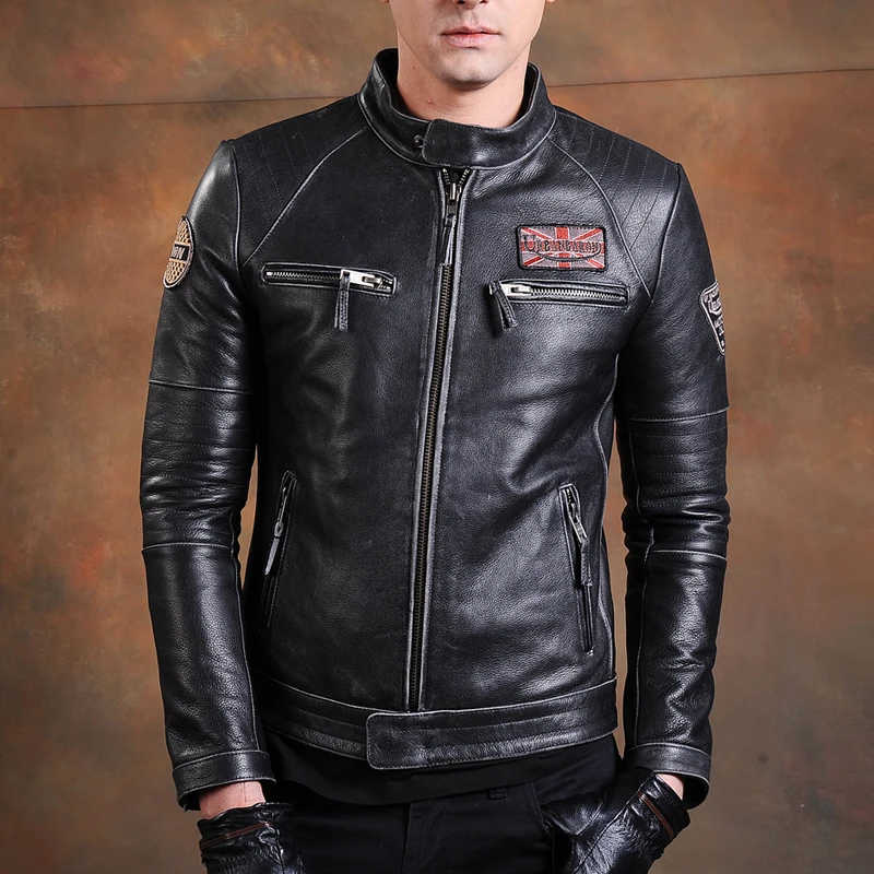 Fashion Biker Jackets Vintage  - đánh giá và giá Riding Jacket Leather