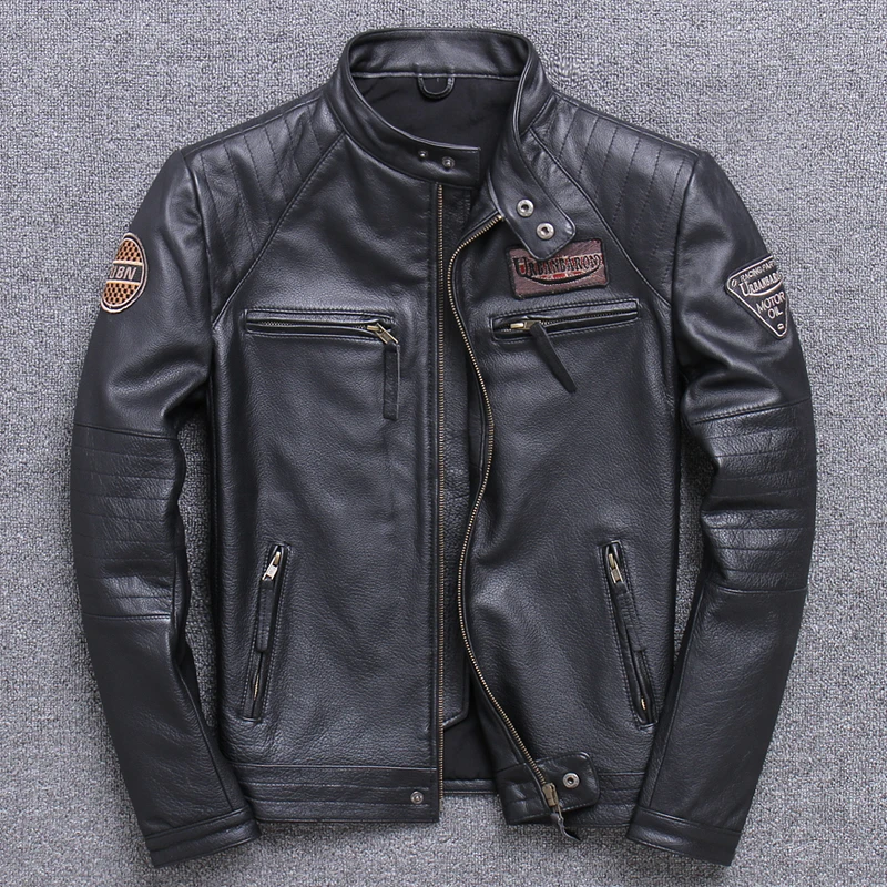 Fashion Biker Jackets Vintage  - đánh giá và giá Riding Jacket Leather