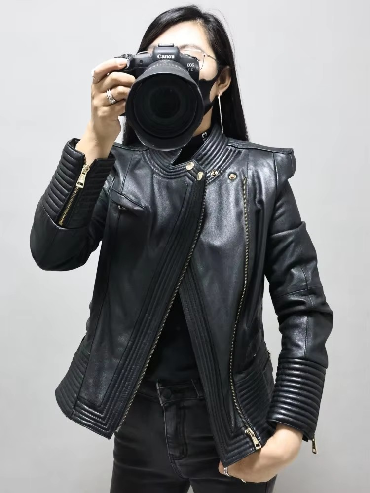 Women Slim Fit Sheepskin Genui - đánh giá và giá Riding Jacket Leather