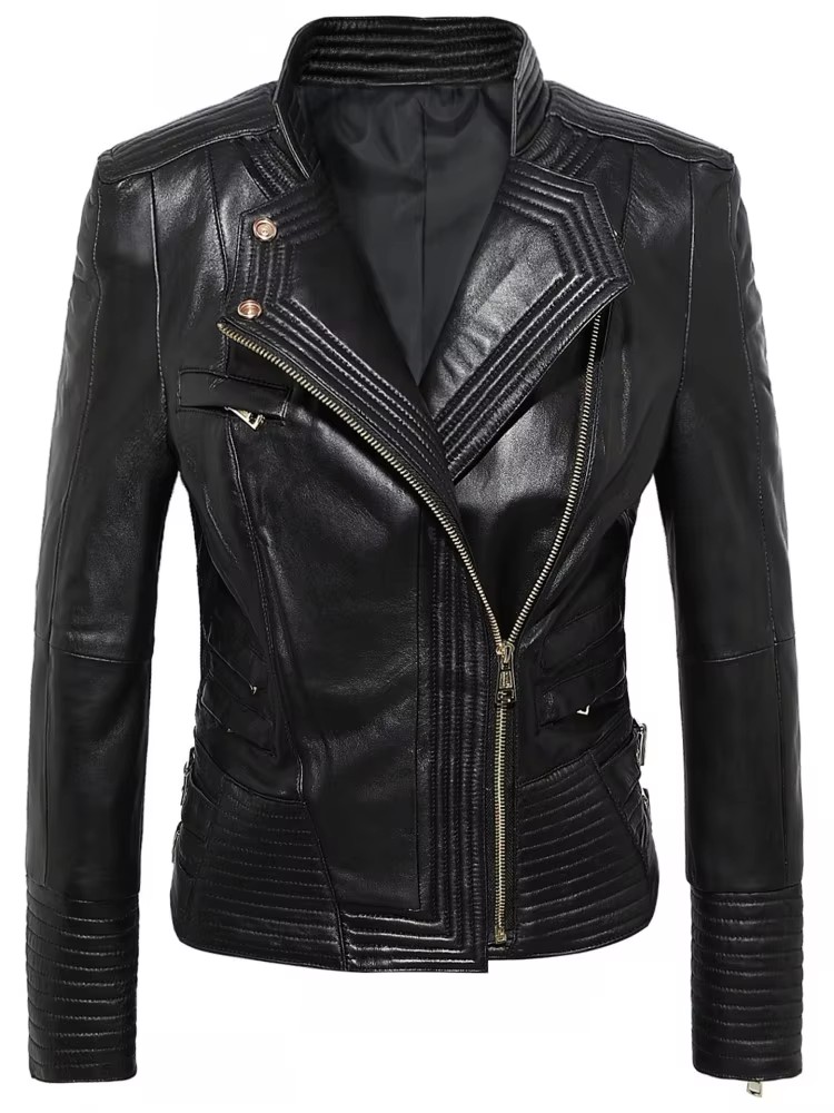 Women Slim Fit Sheepskin Genui - đánh giá và giá Riding Jacket Leather
