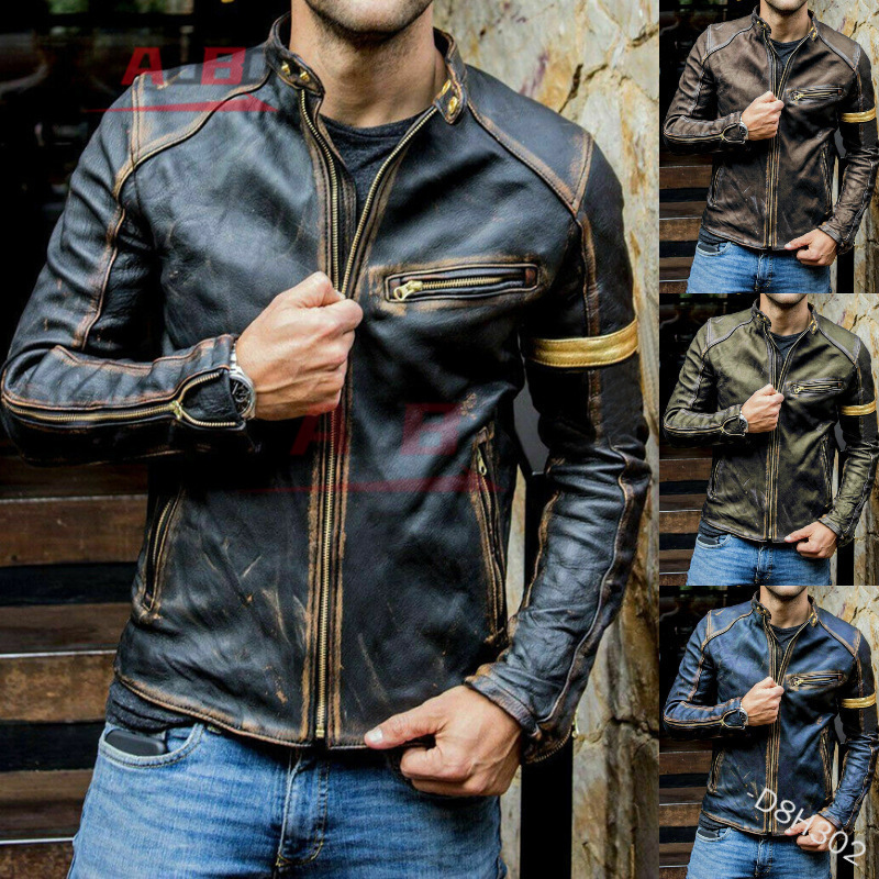 Motorcycle Retro Leather Jacke - đánh giá và giá Riding Jacket Leather