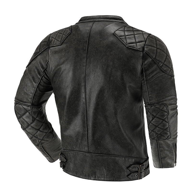 Retro Leather Jacket Motorcycl - đánh giá và giá Riding Jacket Leather