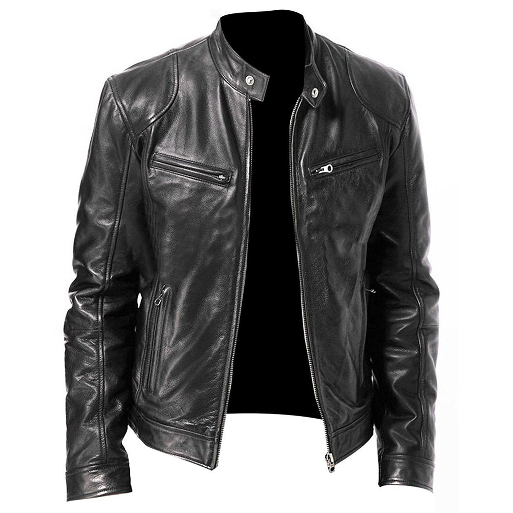 PU Leather Motorcycle Jacket M - đánh giá và giá Riding Jacket Leather